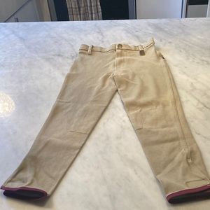 Girls tan riding breeches